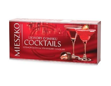 Шоколадные конфеты Mieszko Cosmopolitan & Strawberry Daiquiri с ликером, комплект: 2 упаковки по 185 #1