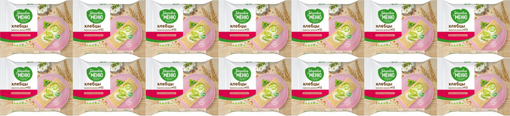 Хлебцы ржано-пшеничные Здоровое меню, комплект: 14 упаковок по 90 г  #1