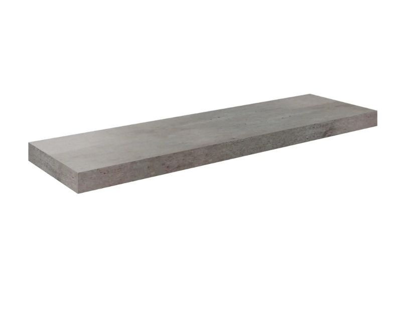Полка мебельная Spaceo Concrete 80x23.5x3.8 см МДФ цвет бетон #1
