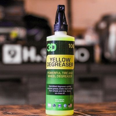 Очиститель для автомобиля / Для дисков и резины / 3D Yellow Degreaser 106OZ16 0,48 л  #1