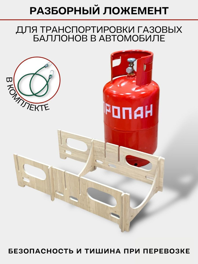 Ложемент для перевозки газового баллона с фиксатором, 1 шт.  #1