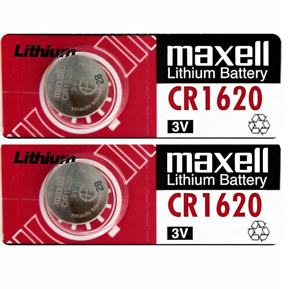 Литиевая дисковая Батарейка Maxell CR1620 Lithium 3V Япония 2 штуки  #1