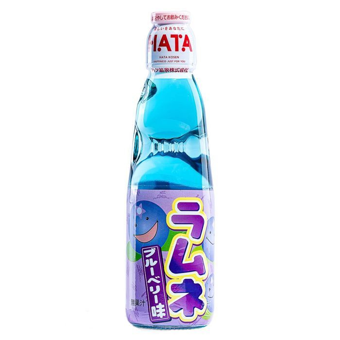Газированный напиток Hatakosen Ramune Blueberry со вкусом черники (Япония), 200 мл  #1