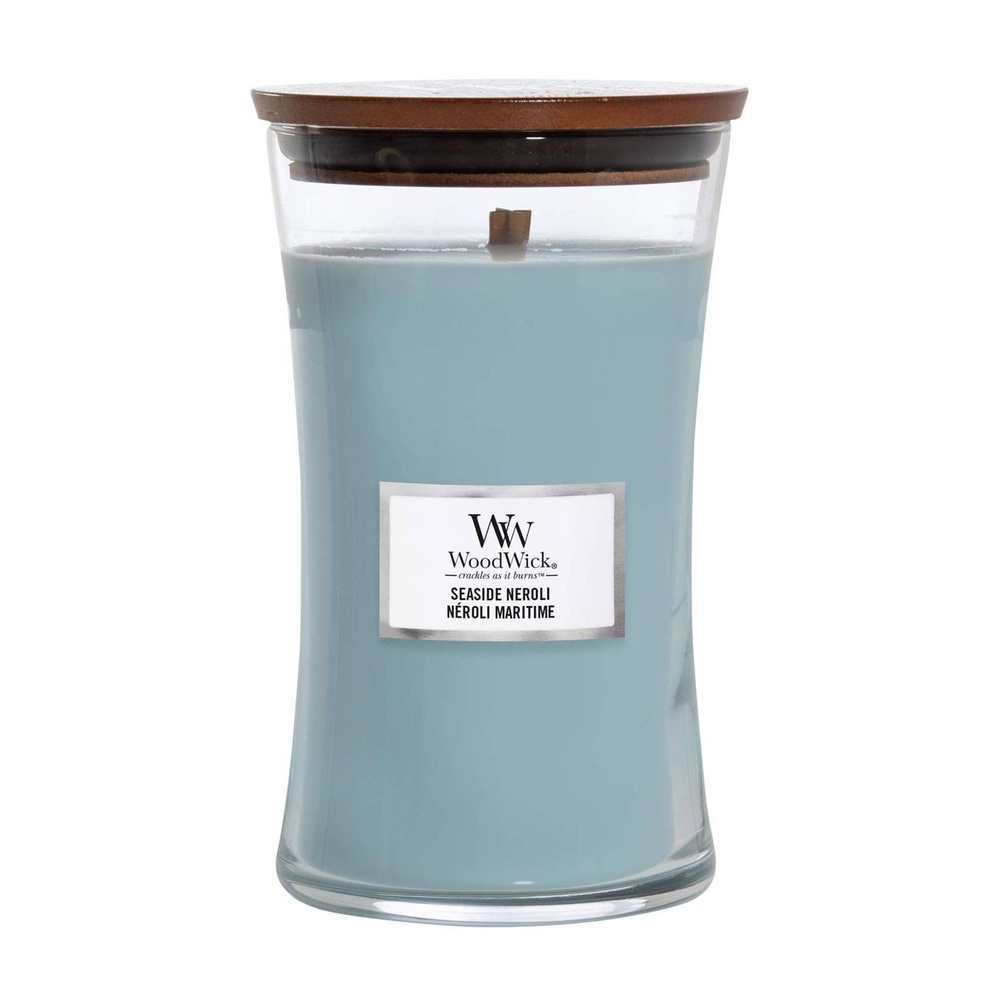 WoodWick Свеча ароматическая "Морской Нероли", 17 см х 10 см, 1 шт  #1