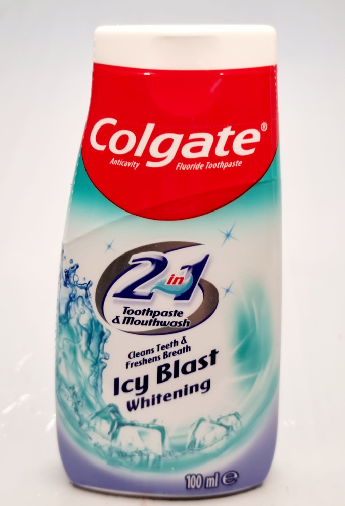 Зубная паста Colgate Icy Blast 2 в 1 Whitening отбеливающая 100 мл (Из Финляндии)  #1