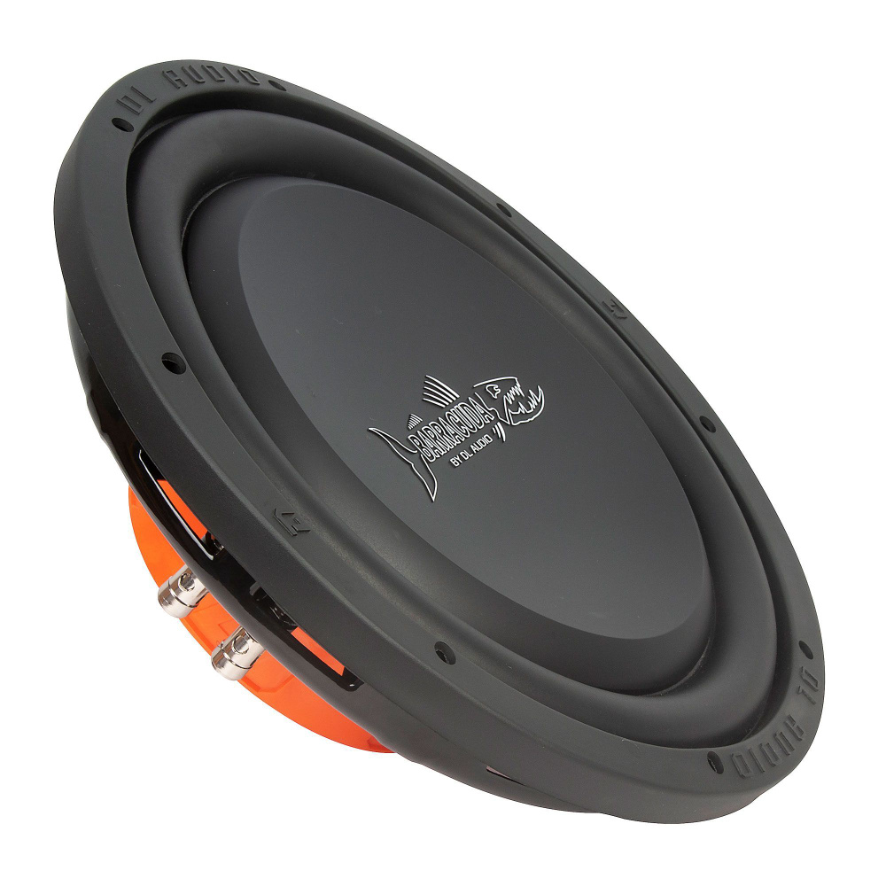 DL Audio Сабвуфер для автомобиля Barracuda flat_черный_оранжевый, 30 см (12 дюйм.)  #1