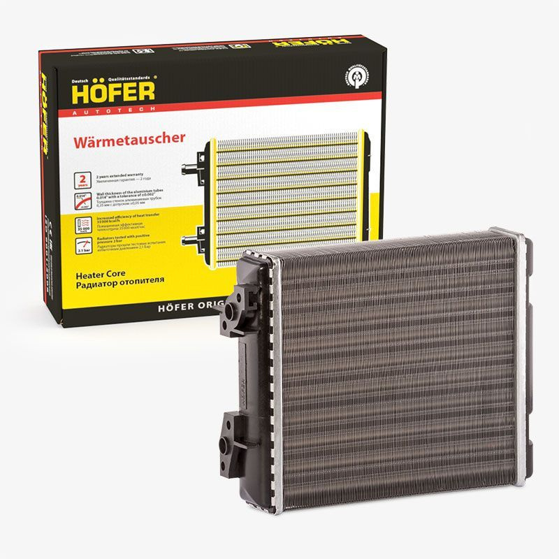 Радиатор отопителя Hofer ВАЗ-2105-07, 2121-2131 алюминиевый #1