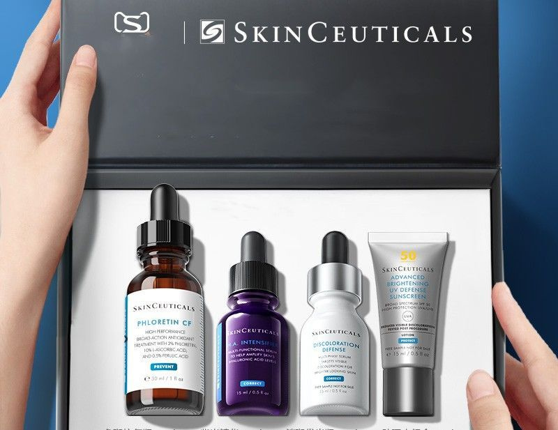 SkinCeuticals PHLORETIN CF+H.A. INTENSIFIER+DISCOLORATION DEFENSEЭссенция воды+ солнцезащитный крем Набор #1