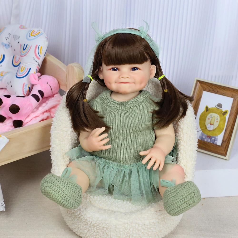 Силиконовая кукла Реборн девочка Оливия, 55 см #1
