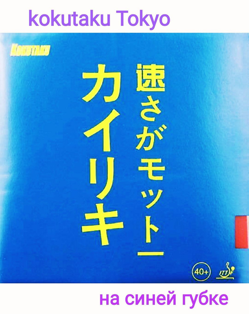 Накладки (2шт) KOKUTAKU Blutenkirsche Tokyo на синей губке на ракетки для настольного тенниса  #1