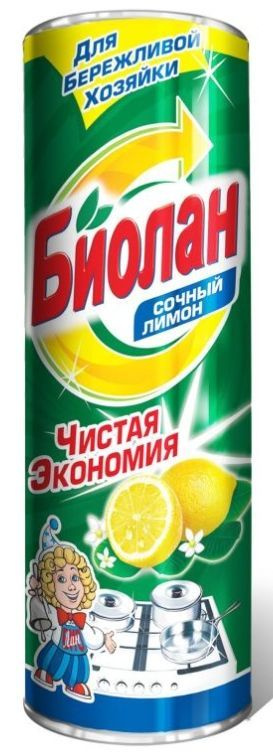 Биолан Универсальное чистящее средство Сочный лимон, 400 гр  #1