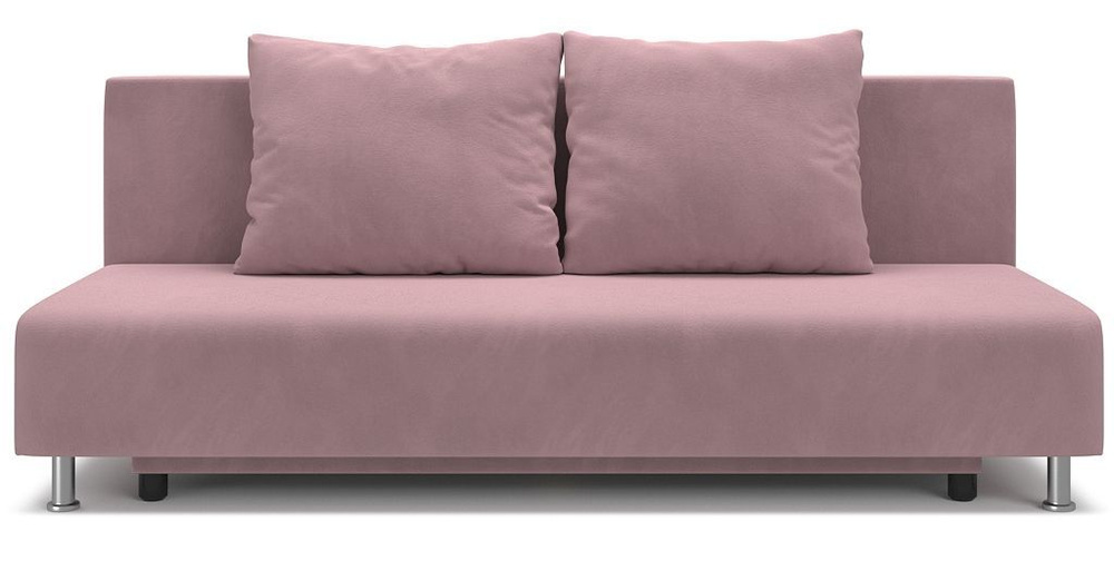 Диван-кровать PUSHE Парма New велюр, розовый, Balance 312 #1