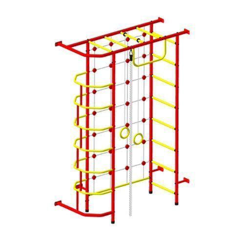Детский спортивный комплекс "Пионер 9" красно/жёлтый, из металла, до 100 кг  #1