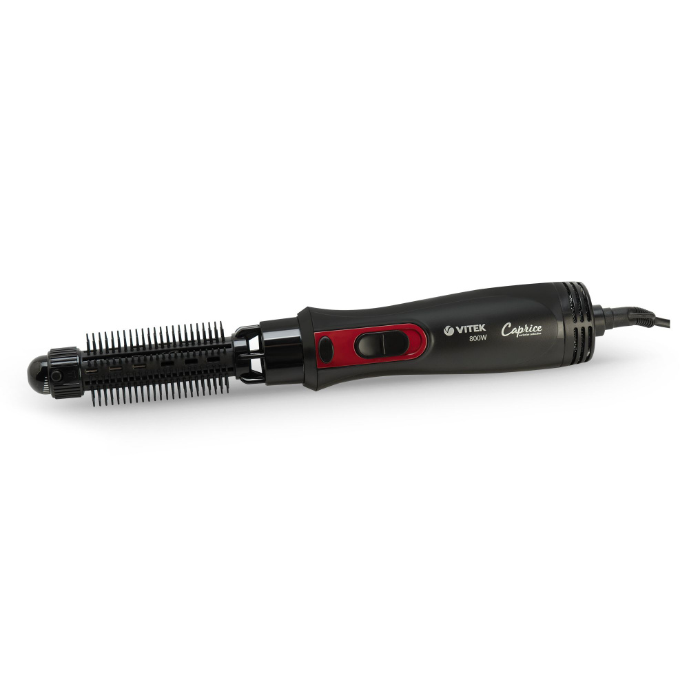 VITEK Фен-щетка для волос VT-8246 800 Вт, скоростей 2, кол-во насадок 2, красный, черный  #1