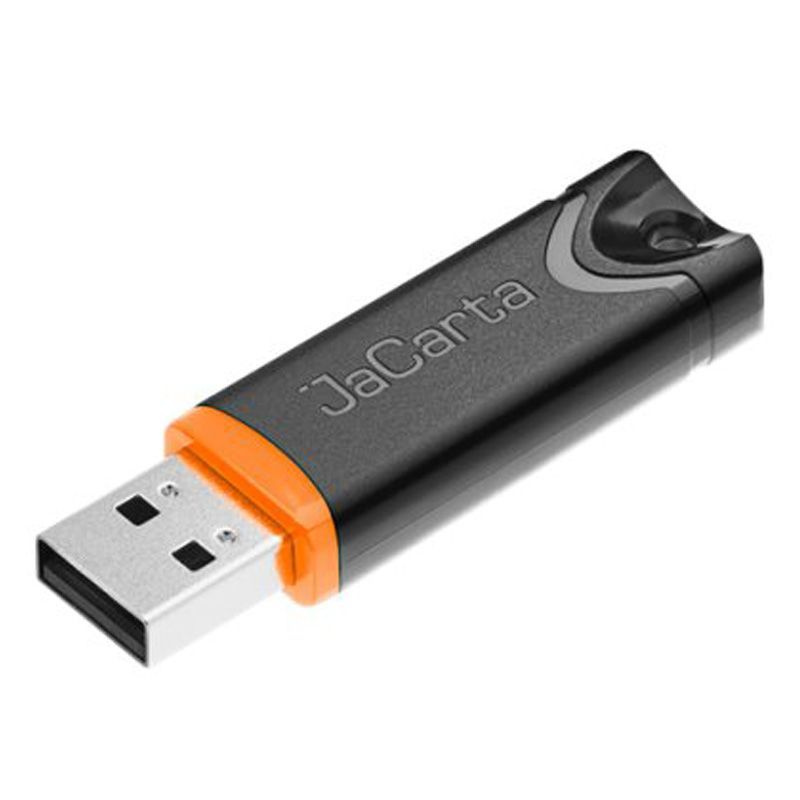 Аладдин ЭЦП JaCarta LT (USB-токен Nano) + сертификат_XL, оранжевый, черный  #1