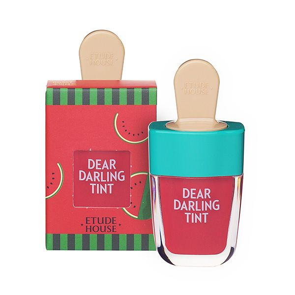 Etude House Dear Darling Water Gel Tint Watermelon Red Увлажняющий гелевый тинт для губ 4,5г  #1