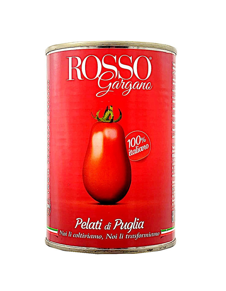 Томаты Rosso Gargano Pelati очищенные целые в собственном соку, 400 г * 2 шт  #1