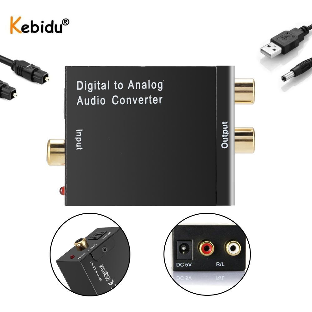 Цифро-аналоговый преобразователь звука с toslink (оптический SPDIF) на ...