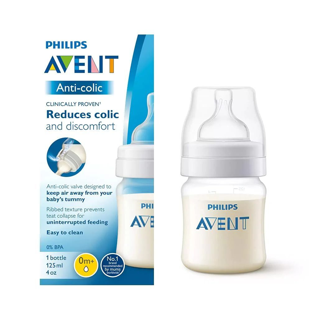 Бутылочка Philips Avent anti-colic анти-колик 1 шт 125 мл SCF810/61 #1