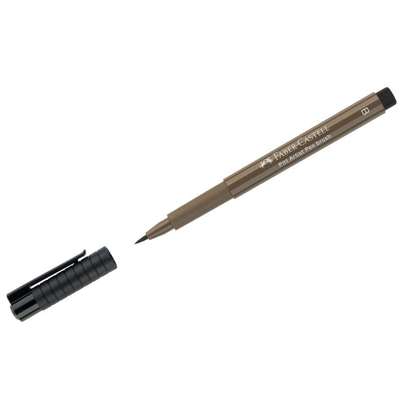Ручка капиллярная Faber-Castell "Pitt Artist Pen Brush" , цвет 178 нуга, пишущий узел "кисть"  #1