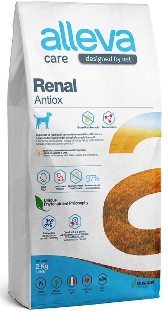 Сухой корм Alleva Care Dog Adult Renal-Antiox / Аллева Кэр Ренал, для взрослых собак всех пород, белезни #1