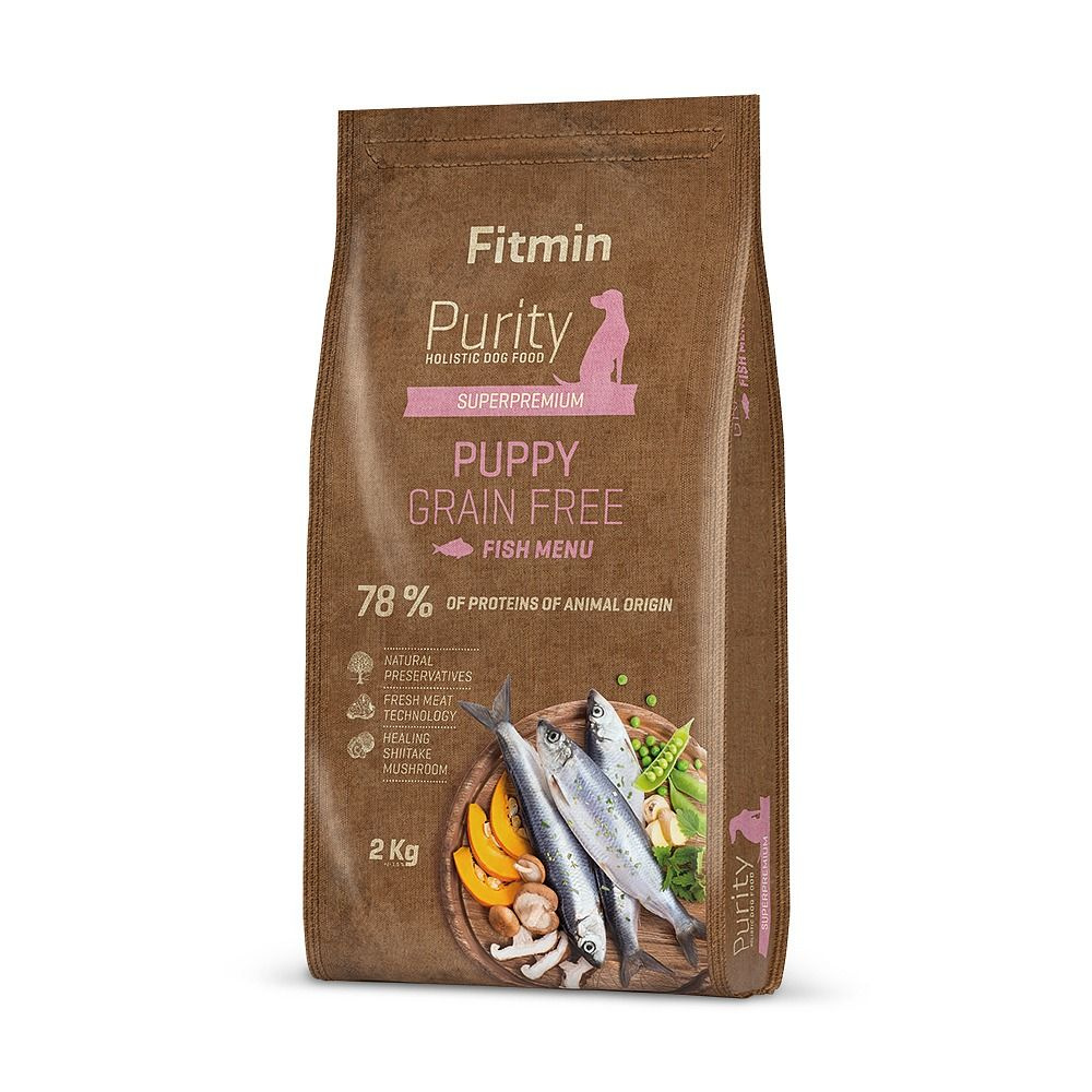 Fitmin Purity Grain Free Puppy Fish корм для щенков всех пород, беззерновой, рыба, 2 кг  #1