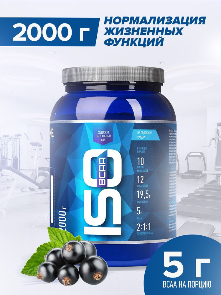 Изотоник Rline ISO BCAA, черная смородина, 2000 г #1