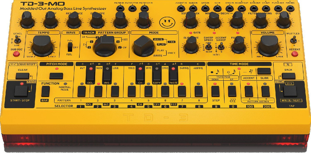 BEHRINGER TD-3-MO-AM Аналоговый басовый синтезатор с 16-ступенчатым секвенсором и фильтрами VCO, VCF #1