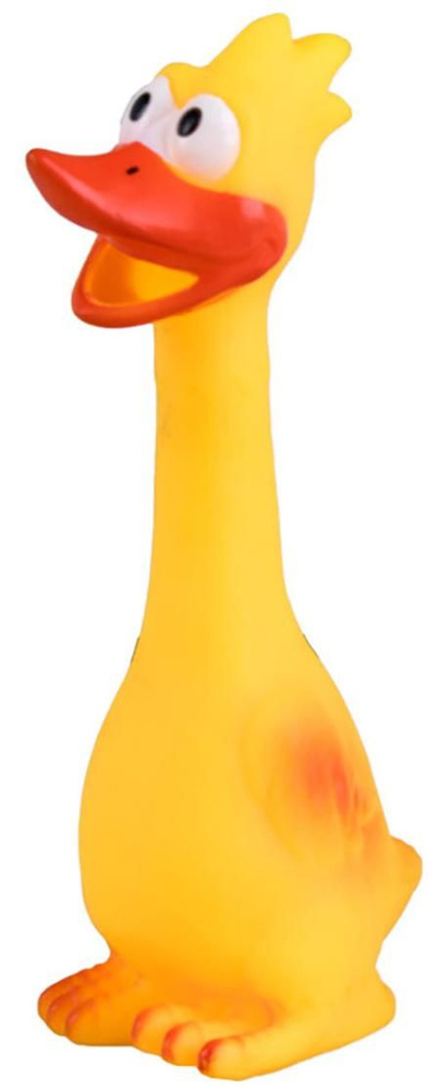 ЧК игрушка для собак, со звуком, 29 см, оранжевый #1