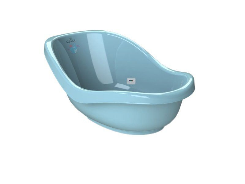 Ванночка для купания Kidwick МП Дони с термометром голубой/темно-голубой  #1