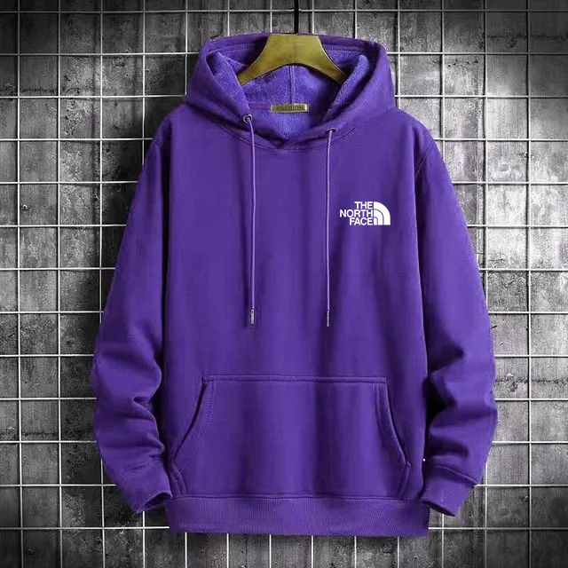 The north face on sale purple hoodie