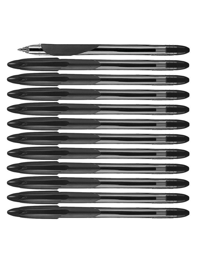 Keyroad Ручка Шариковая, толщина линии: 0.7 мм, цвет: Черный, 12 шт.  #1