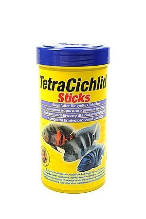 Tetra Cichlid Sticks Корм для цихлид и крупных декоративных рыб, палочки ТЕТРА  #1