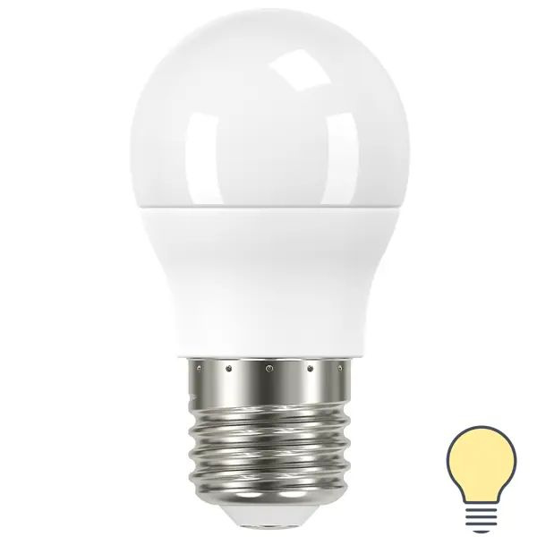 Лампа светодиодная Lexman P45 E27 175-250 В 7 Вт белая 600 лм теплый белый свет  #1