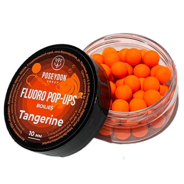 Бойлы Poseydon FLUORO POP UP Tangerine 10 мм #1