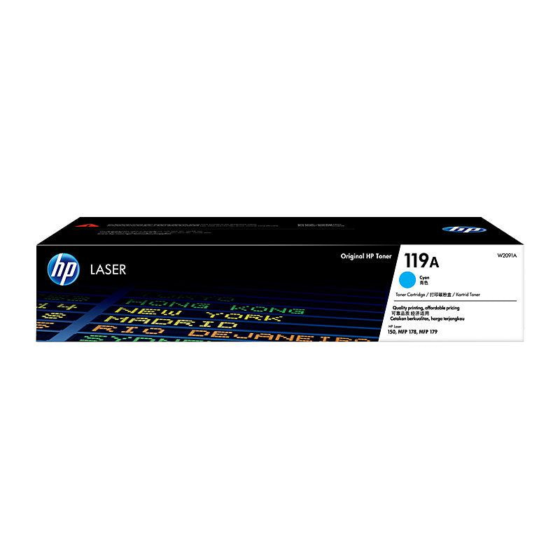 Тонер-картридж лазерный HP 119A (W2091A), голубой #1