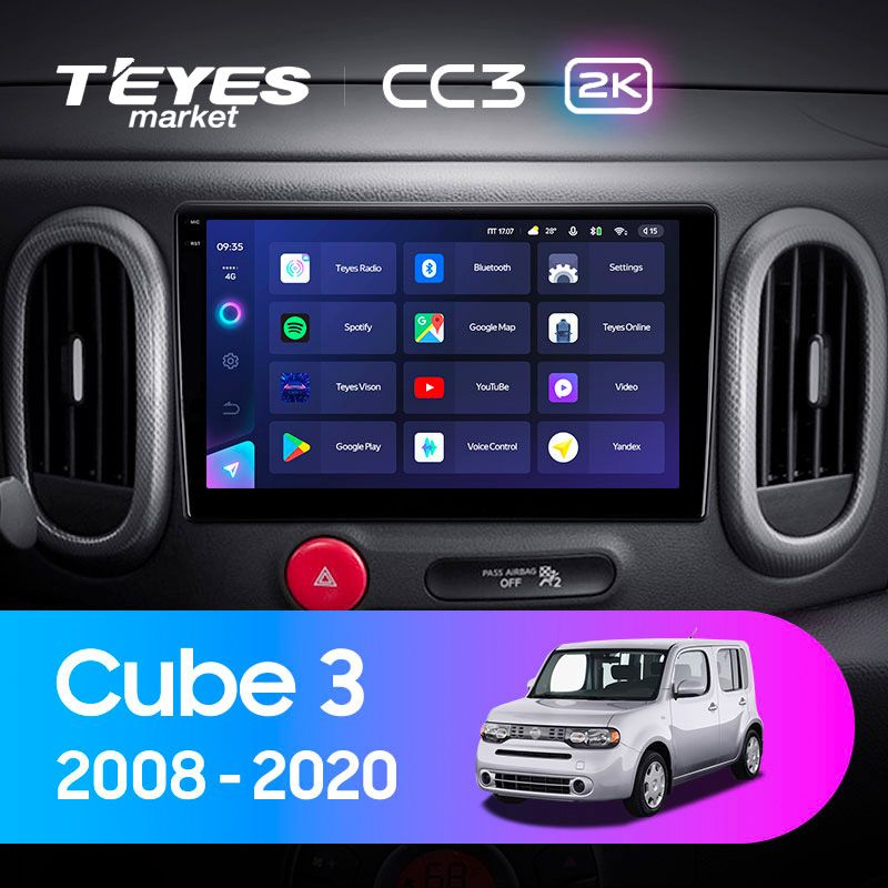 TEYES Магнитола CC3 2K 4 Gb 10.36" для Nissan Cube 3 Z12 2008-2020 64 Gb #1