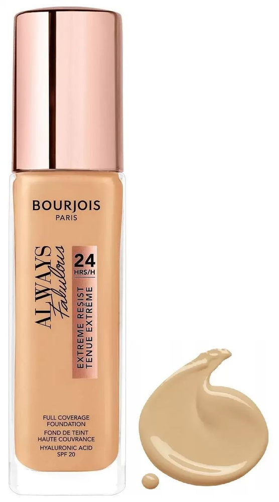 Bourjois Крем тональный Always Fabulous Full Coverage Foundation, #210 Vanille, 30мл #1