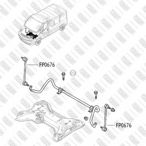 Тяга стабилизатора Fixar FP0676 #1