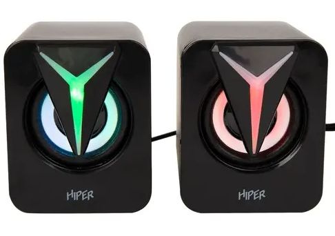 Колонки 2.0 HIPER Owl (H-TK12) черный 6 Вт, проводной ПДУ, питание - USB порт  #1