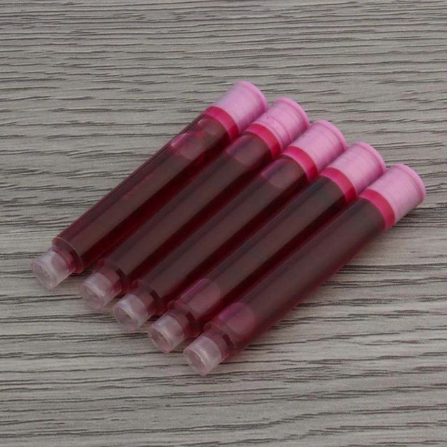 Розовые картриджи для перьевой ручки 3,4 мм, 5 шт. #1