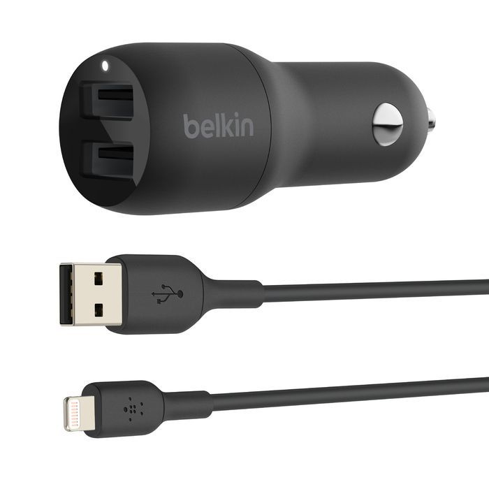 Зарядное устройство Belkin Boost Charge Dual USB-A 24W CCD001bt1MBK #1