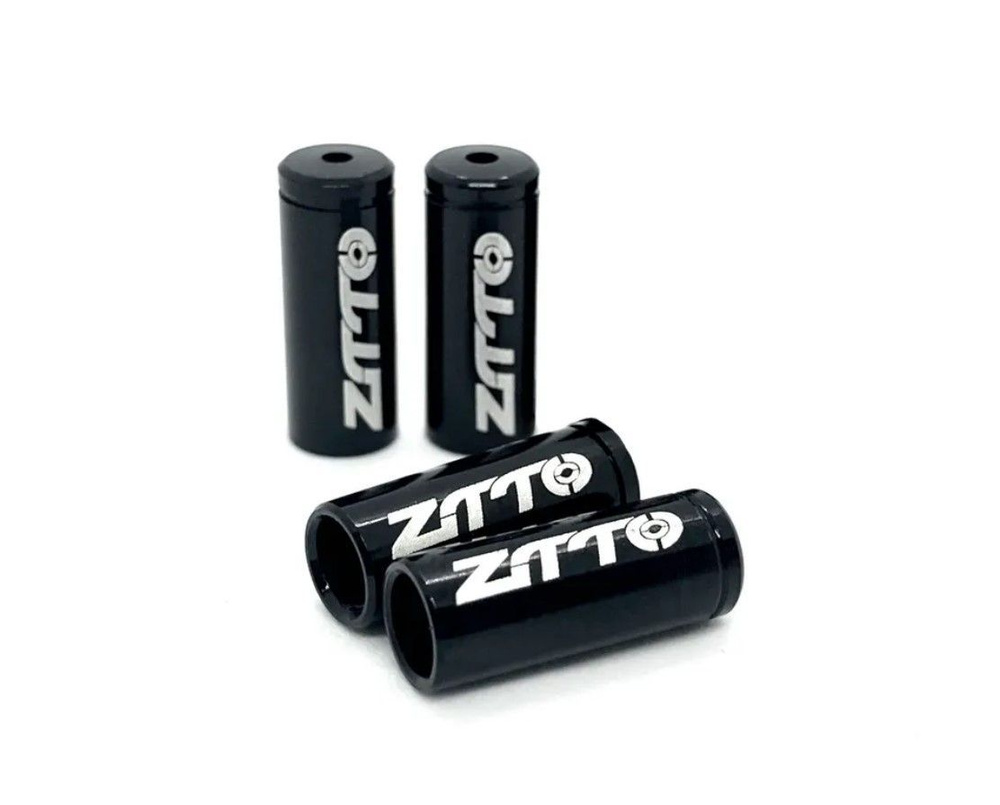 Наконечник оплетки тормоза ZTTO алюминиевый комплект 4 штуки черный  #1