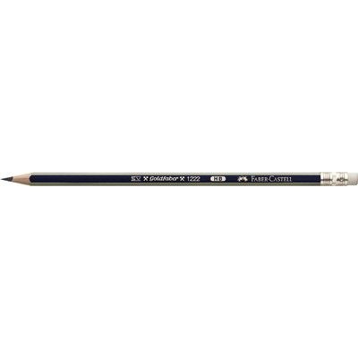 Карандаш чернографитовый Faber-Castell GOLDFABER 1222, НВ, с ластиком (5 штук в упаковке)  #1