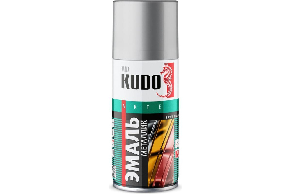 KUDO Аэрозольная краска аэрозольная краска, Алкидная, Глянцевое покрытие, 0.52 л, 0.37 кг, хром  #1