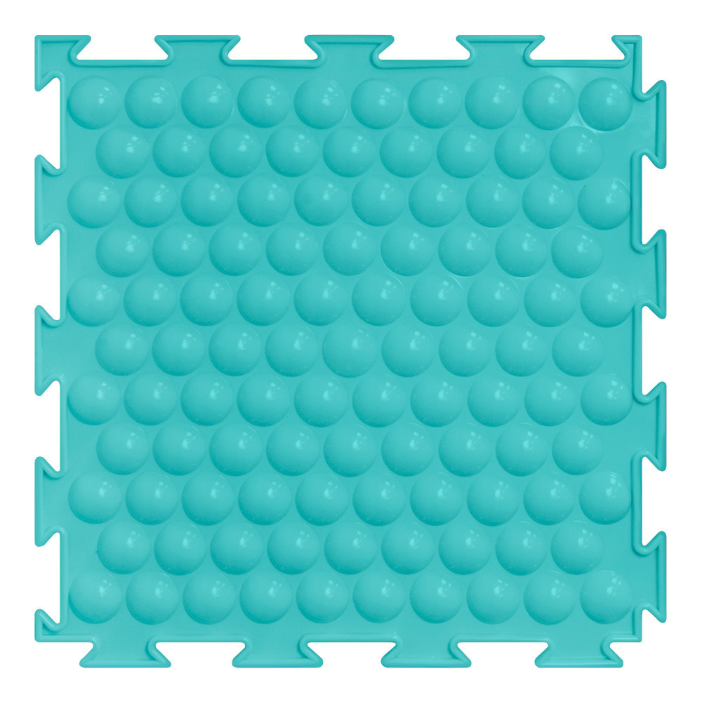 Детский модульный игровой коврик Бабл мягкий бирюзовый 1 пазл  #1