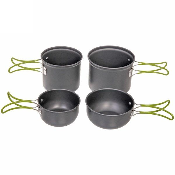 Набор посуды походной (2 котелка 0,8л, 1л с крышкой-ковшом Caps703)  #1