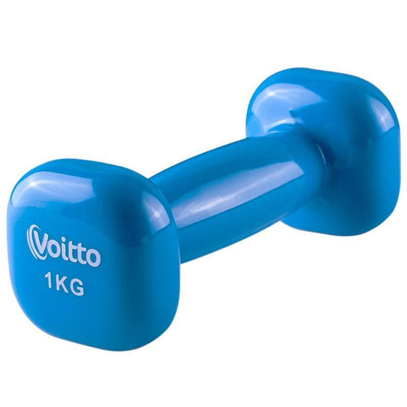 Гантель для фитнеса виниловая квадратная Voitto 1 кг #1
