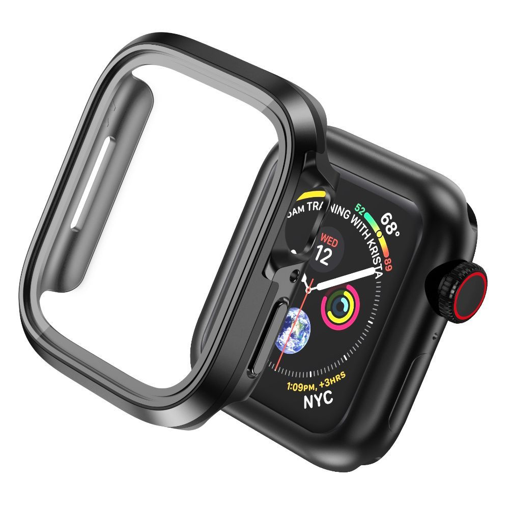 Чехол + защитное стекло для часов WiWU Defender Watch JD-104 для Apple Watch 4/5/6/SE 44mm - Черный  #1