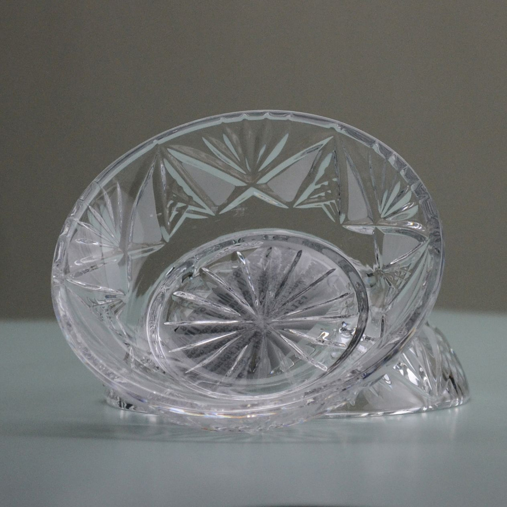 Розетка для варенья Неман стеклозавод "Мельница" 1 шт., диаметр 9 см, из хрусталя (10387 900/154), для #1